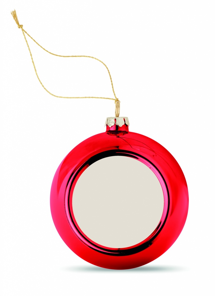 Logo trade promotional merchandise photo of: Christmas ball for sublimation