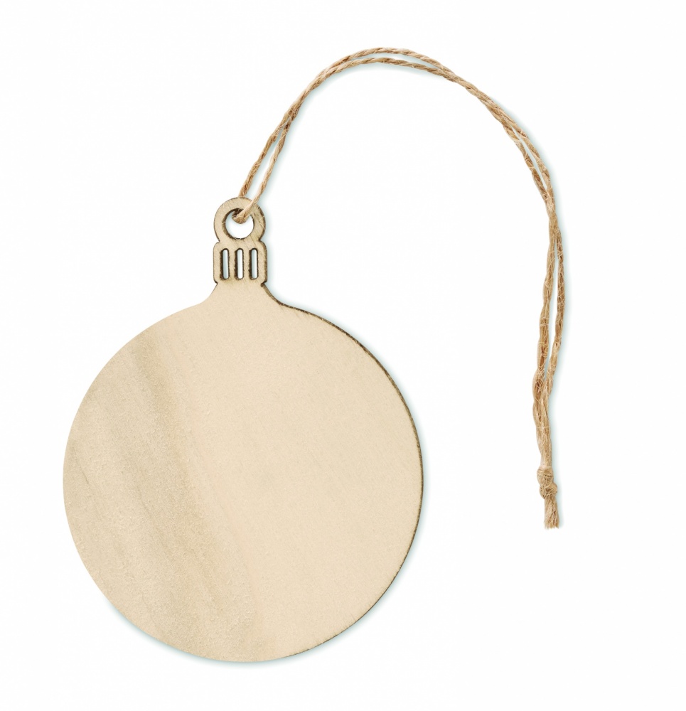 Logo trade promotional products picture of: Wooden Tree bauble hanger