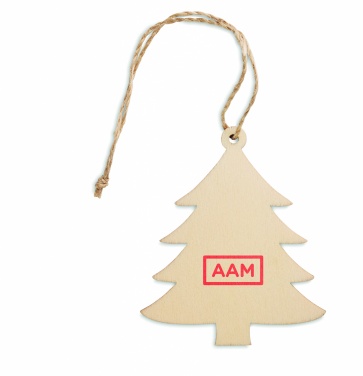 Logo trade corporate gifts picture of: Wooden Tree shaped hanger