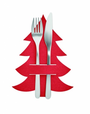 Logo trade promotional merchandise image of: RPET felt cutlery holder set