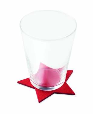 Logo trade promotional giveaways image of: RPET 4 felt coaster set