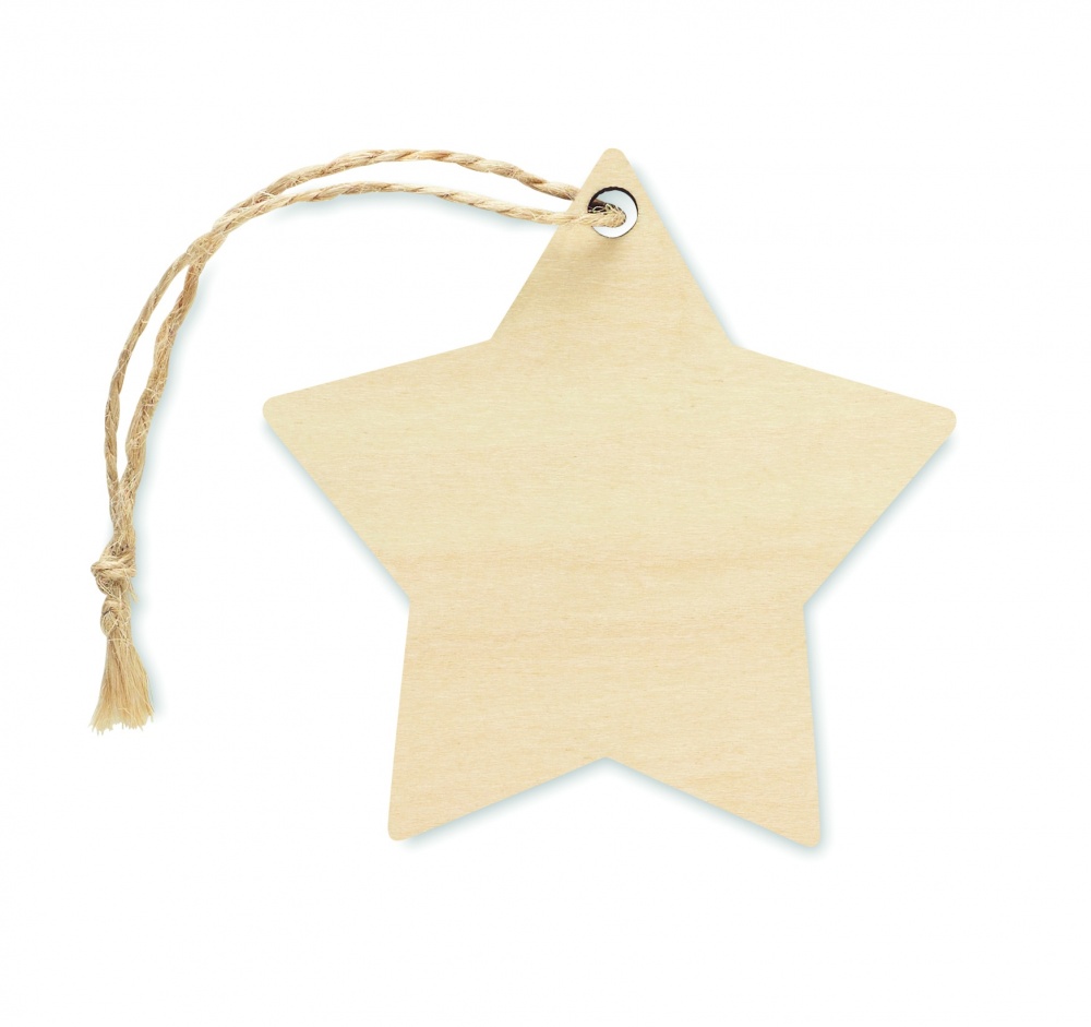 Logo trade promotional items picture of: Christmas ornament star