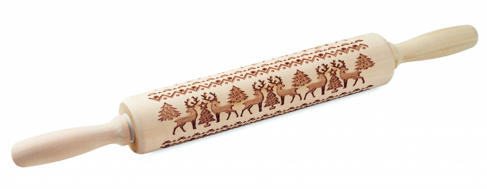 Logotrade promotional item image of: Christmas pastry wooden rolling