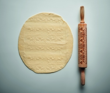 Logo trade promotional merchandise image of: Christmas pastry wooden rolling