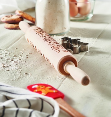 Logotrade promotional merchandise picture of: Christmas pastry wooden rolling
