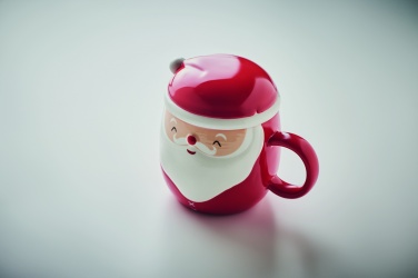 Logo trade promotional merchandise picture of: Ceramic mug with lid 370 ml