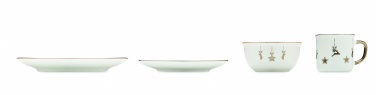 Logo trade promotional merchandise picture of: 4 piece ceramic place setting