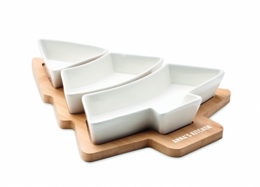 Logo trade business gift photo of: Christmas tree serving tray