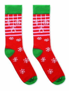 Logo trade promotional items image of: Pair of Christmas socks L