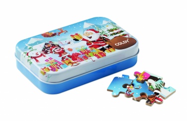 Logo trade promotional gift photo of: Wooden Christmas puzzle