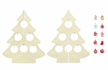 Logotrade promotional gift picture of: Wooden Xmas tree decoration