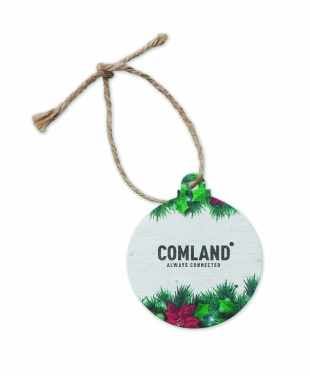 Logo trade promotional items image of: Seed paper Xmas ornament