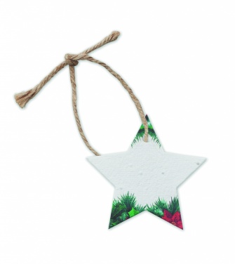 Logotrade promotional gift image of: Seed paper Xmas ornament
