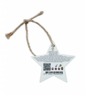 Logo trade promotional merchandise picture of: Seed paper Xmas ornament