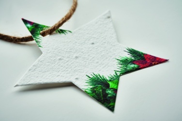 Logotrade advertising products photo of: Seed paper Xmas ornament