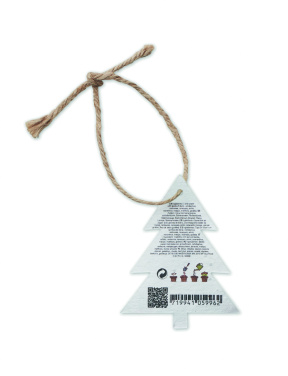Logotrade promotional product picture of: Seed paper Xmas ornament