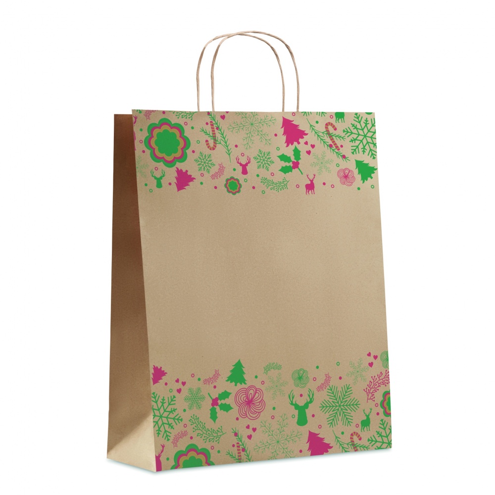 Logo trade promotional giveaways image of: Gift paper bag large