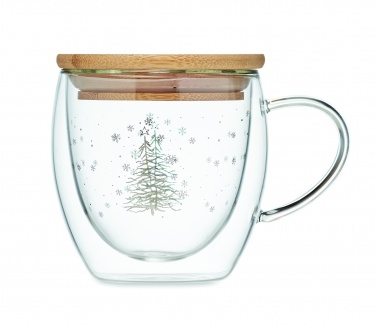 Logo trade promotional item photo of: Double wall borosilicate mug