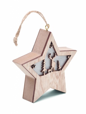 Logotrade promotional merchandise image of: MDF star with light