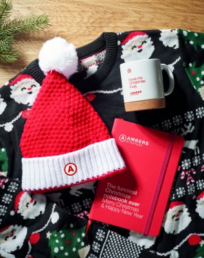 Logo trade promotional gifts image of: Christmas knitted beanie