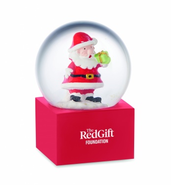 Logo trade promotional merchandise picture of: Small snow ball glass ornament