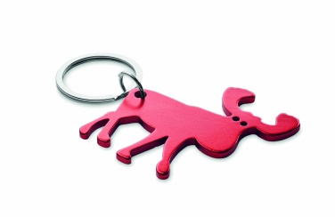 Logo trade promotional gift photo of: Recycled aluminium key ring Pori