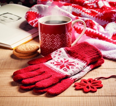 Logotrade promotional giveaway picture of: Winter gift mug and gloves set