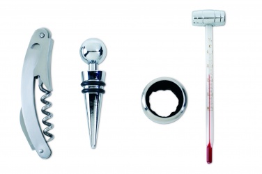 Logo trade corporate gifts image of: Classic wine set in wooden box