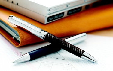 Logotrade promotional giveaway image of: Metal ball pen in box