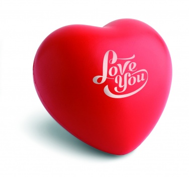 Logo trade promotional merchandise picture of: Anti-stress heart PU material