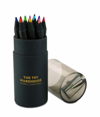 Logotrade business gift image of: Black colouring pencils
