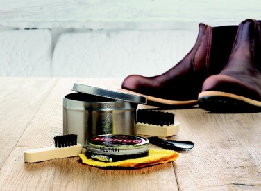 Logo trade promotional giveaways picture of: Shoe polish kit