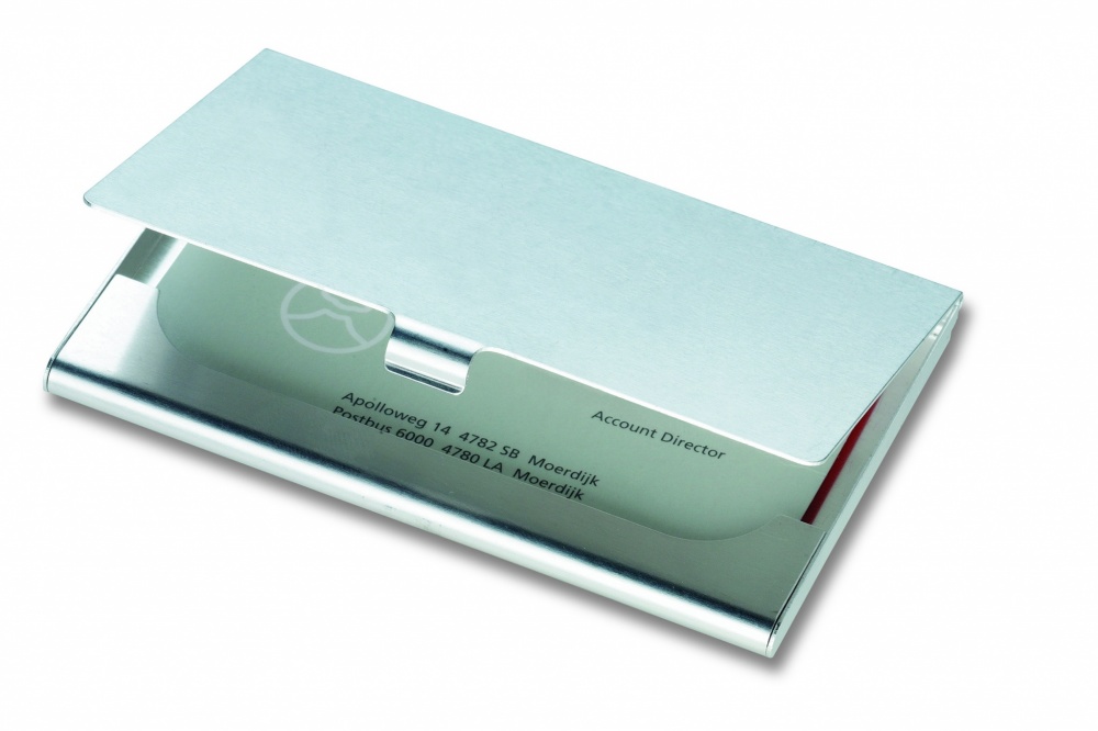 Logotrade promotional item image of: Aluminium business card holder
