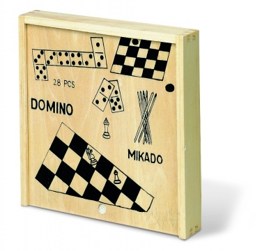 Logotrade advertising product image of: 4 games in wooden box