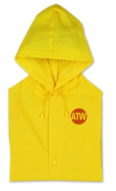 Logo trade promotional items image of: PVC raincoat with hood