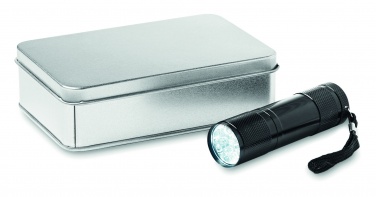Logotrade promotional product image of: LED torch in tin box