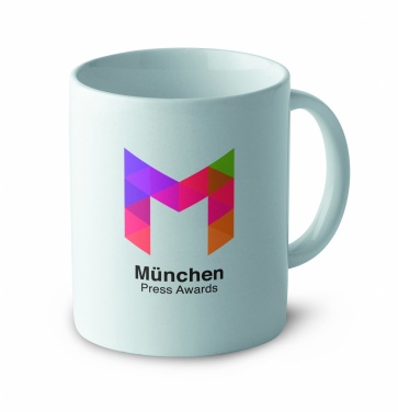 Logo trade promotional giveaways image of: Classic ceramic mug 300 ml