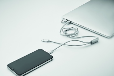 Logo trade business gift photo of: 2 in 1 long charging cable