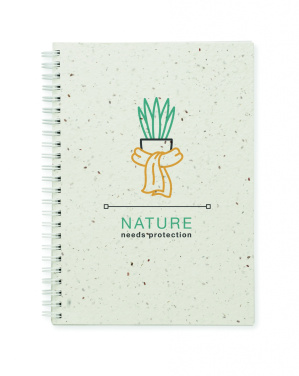 Logotrade advertising products photo of: A5 seed paper cover notebook