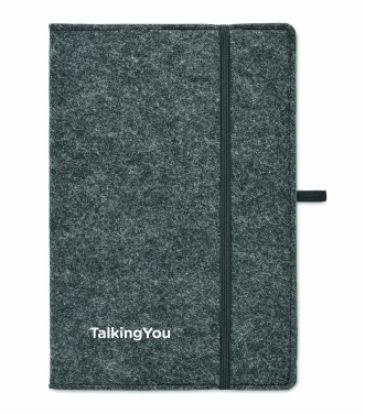 Logotrade promotional gift image of: A5 notebook RPET felt