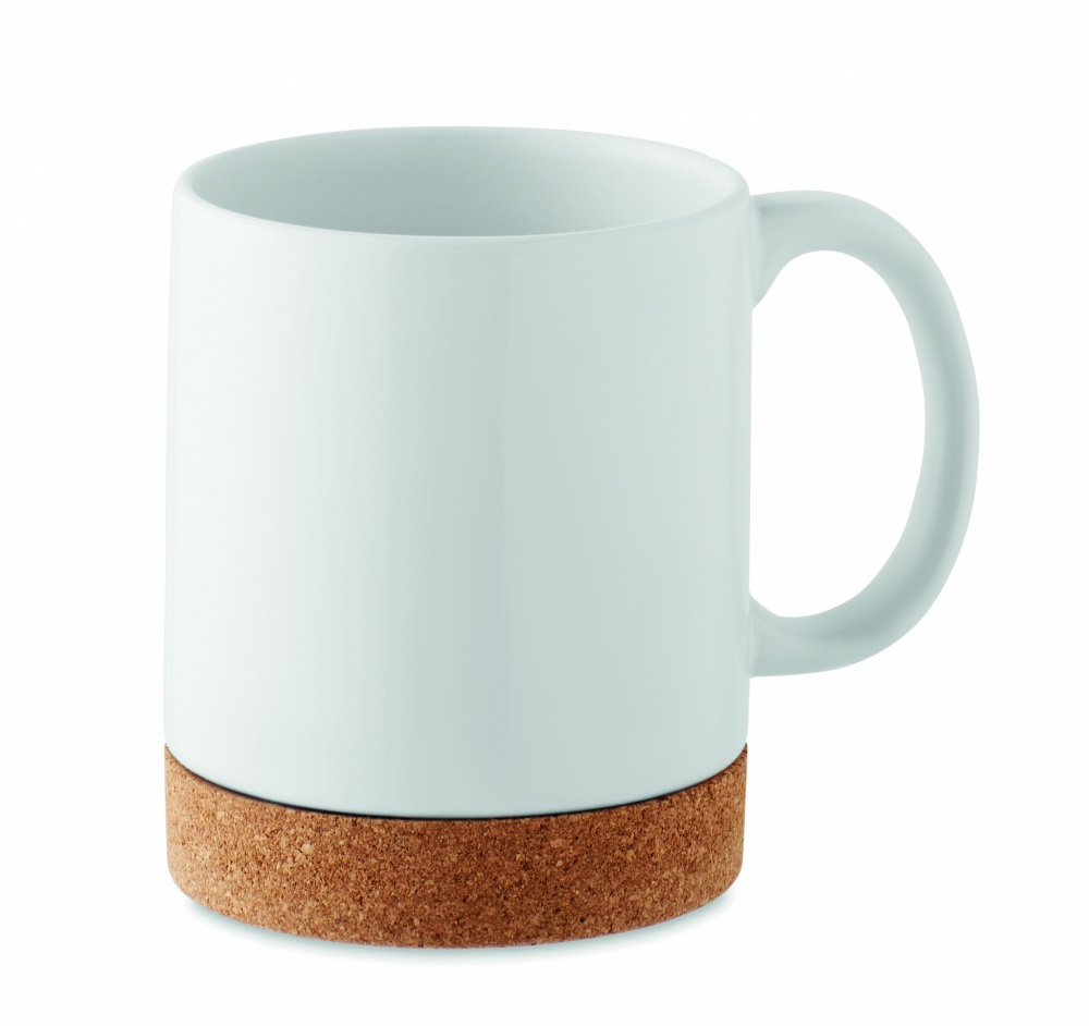 Logotrade promotional product picture of: Sublimation ceramic cork mug