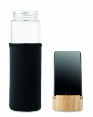 Logotrade advertising product image of: Glass bottle bamboo lid 600ml