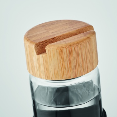 Logotrade promotional merchandise photo of: Glass bottle bamboo lid 600ml