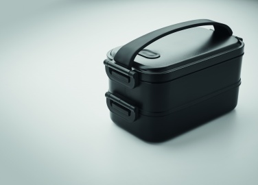 Logo trade corporate gifts image of: Lunch box in recycled PP