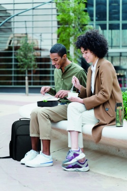Logo trade promotional gift photo of: Lunch box in recycled PP