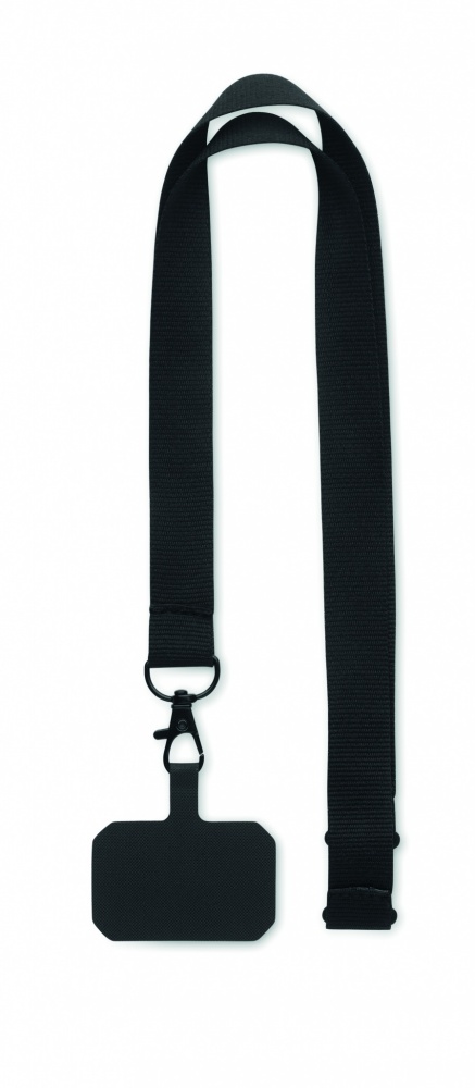 Logo trade promotional giveaways image of: Phone holder lanyard