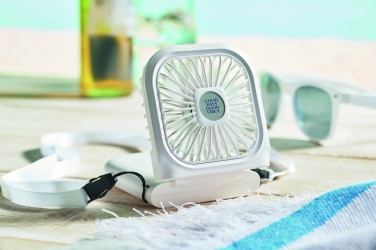 Logo trade promotional merchandise photo of: Portable foldable or desk fan