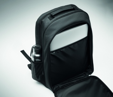 Logo trade promotional giveaways image of: 300D RPET Cooling backpack