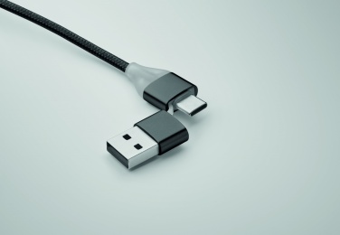 Logo trade promotional items image of: 4 in 1 charging cable type C