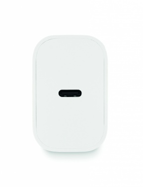 Logotrade promotional gifts photo of: 20W 2 port USB charger EU plug